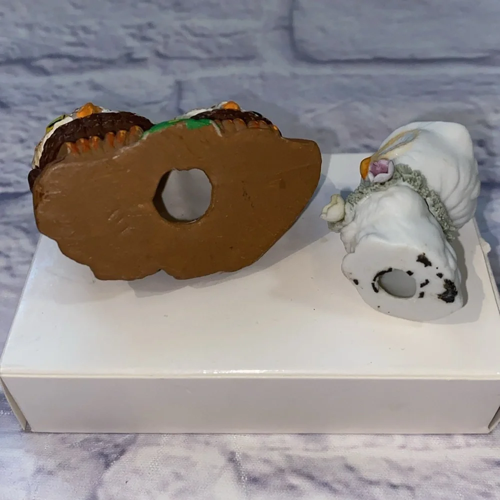 Two Vintage Owl Figurines